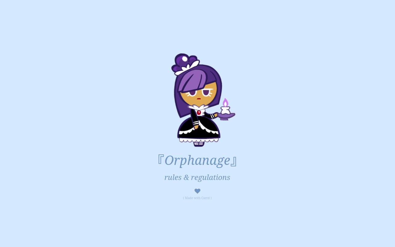 Carrd profile picture for @orphanage